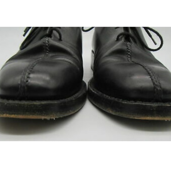 B.F. Lidfort Men\'s Black Leather Dress Shoes sz 9